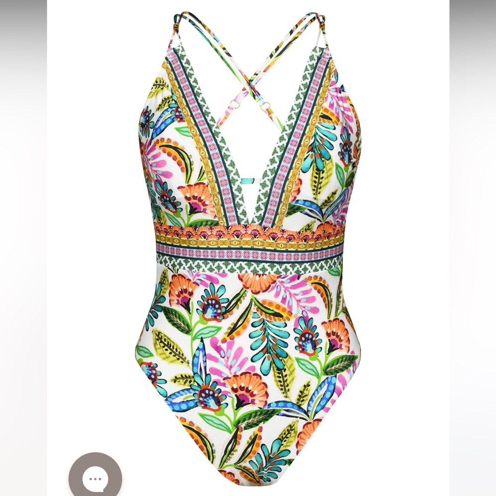 Sunshine 79 swimsuit - v plunge one piece w tummy control size 6 bathing suit - Picture 13 of 14